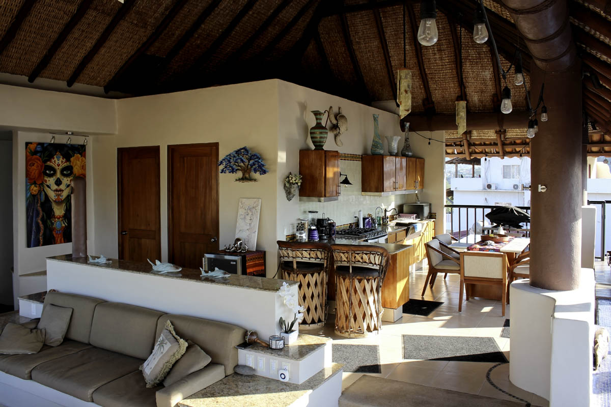 Cocina, comedor y sala